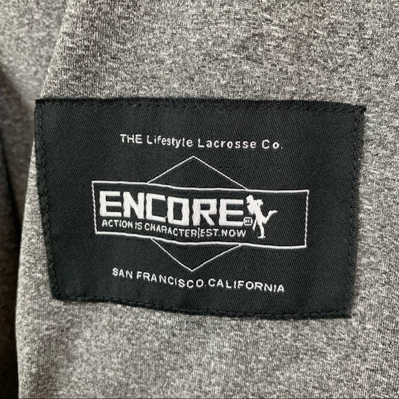 Encore Brand Top Youth Extra Large Gray Hooded Long Sleeve Pullover Athletic - Picture 6 of 7